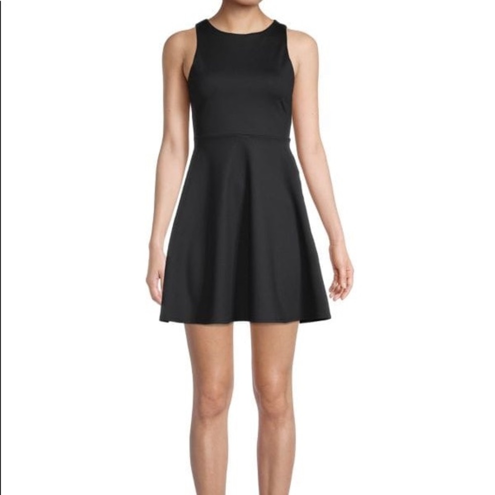 Susana Monaco fit and flare skater style little black dress CORESUPD3001 XS